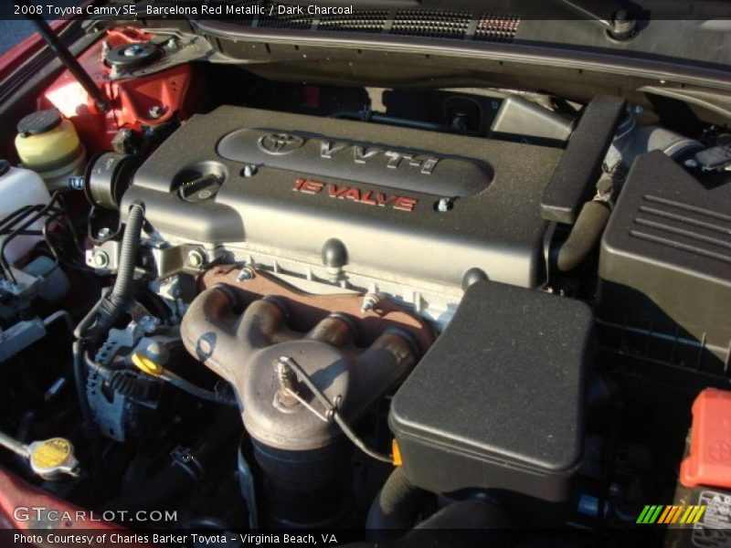 Barcelona Red Metallic / Dark Charcoal 2008 Toyota Camry SE