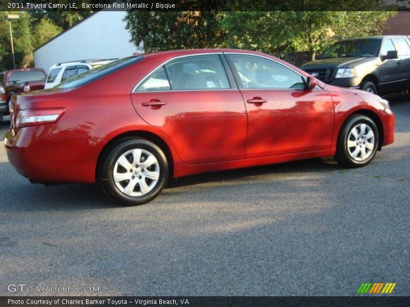 Barcelona Red Metallic / Bisque 2011 Toyota Camry LE