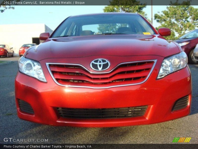 Barcelona Red Metallic / Bisque 2011 Toyota Camry LE
