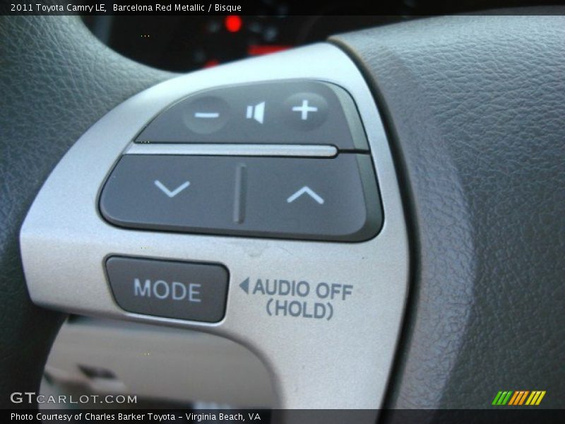 Barcelona Red Metallic / Bisque 2011 Toyota Camry LE