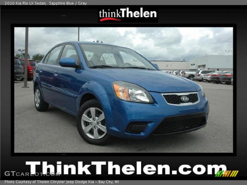 Sapphire Blue / Gray 2010 Kia Rio LX Sedan