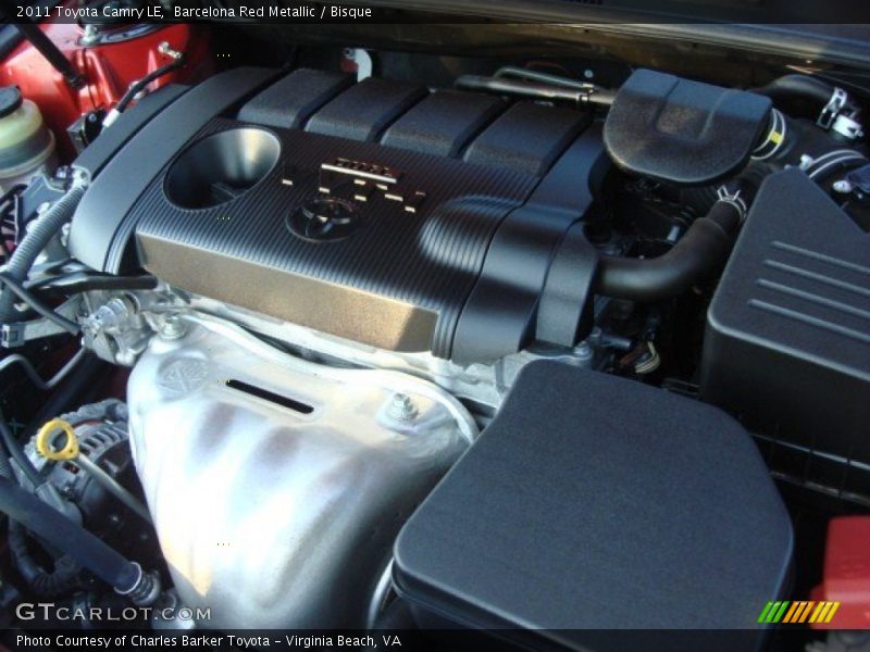 Barcelona Red Metallic / Bisque 2011 Toyota Camry LE