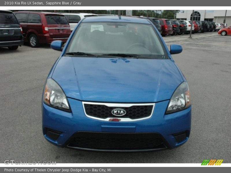 Sapphire Blue / Gray 2010 Kia Rio LX Sedan
