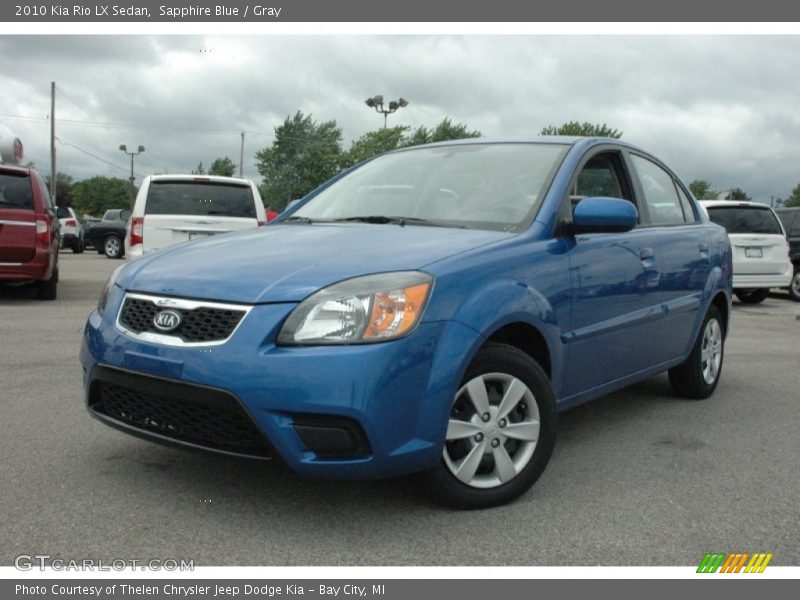 Sapphire Blue / Gray 2010 Kia Rio LX Sedan