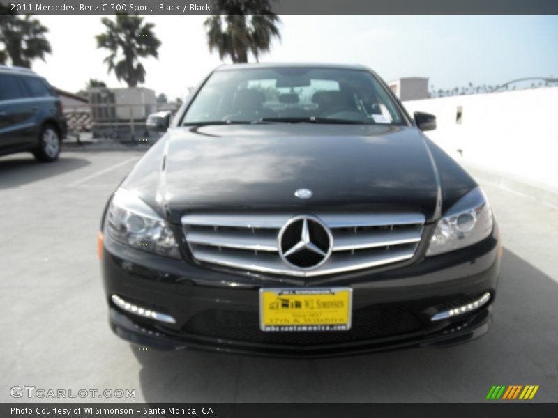 Black / Black 2011 Mercedes-Benz C 300 Sport