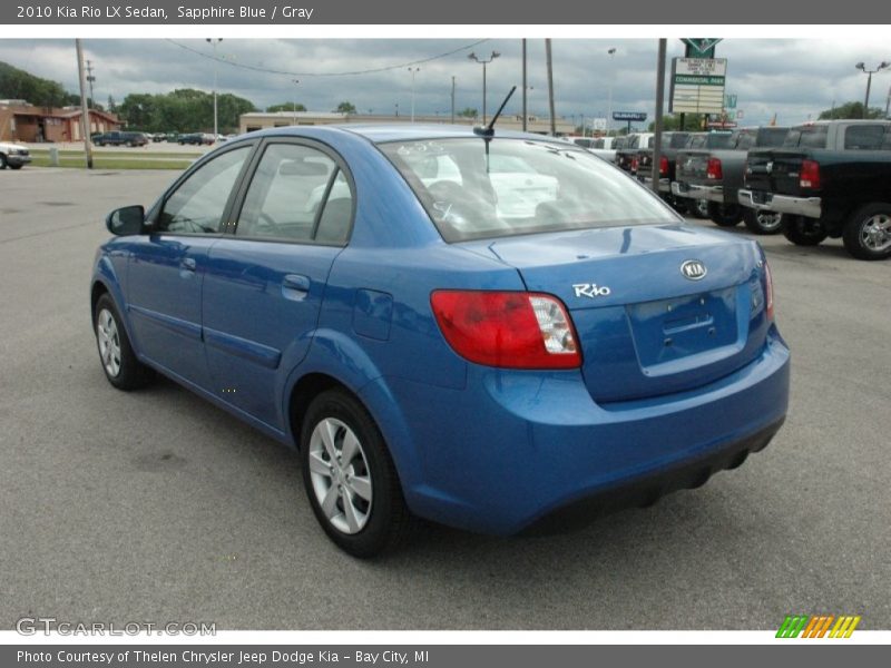 Sapphire Blue / Gray 2010 Kia Rio LX Sedan