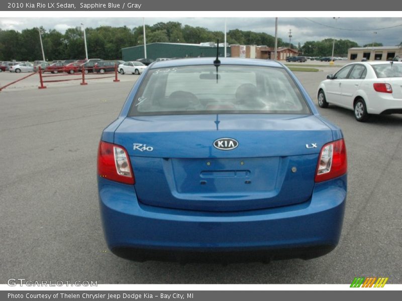 Sapphire Blue / Gray 2010 Kia Rio LX Sedan