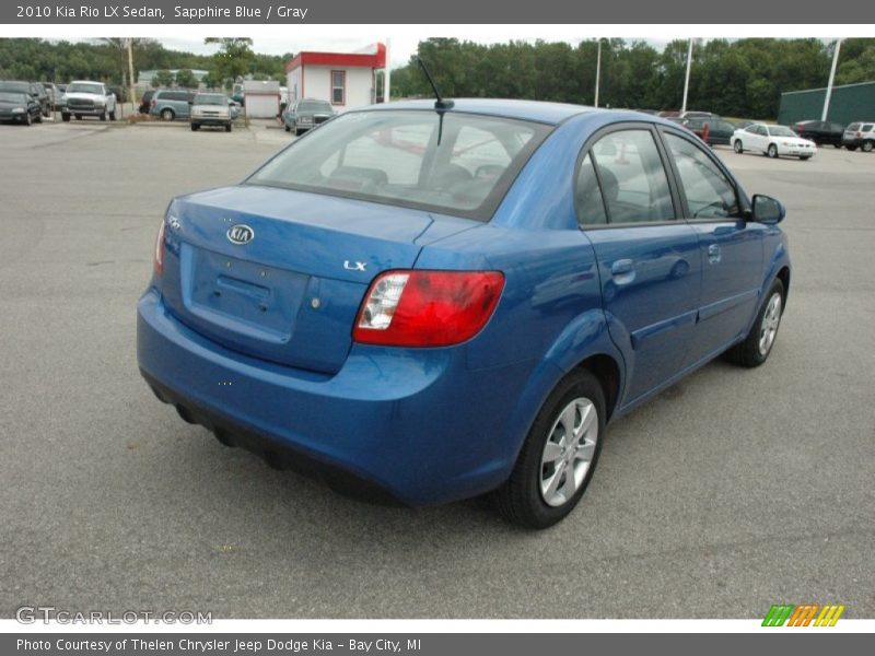 Sapphire Blue / Gray 2010 Kia Rio LX Sedan
