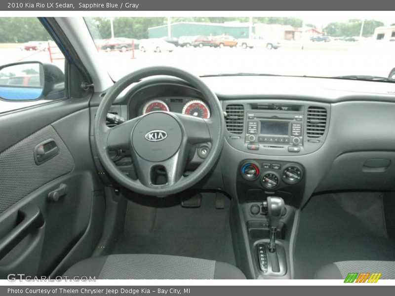 Sapphire Blue / Gray 2010 Kia Rio LX Sedan