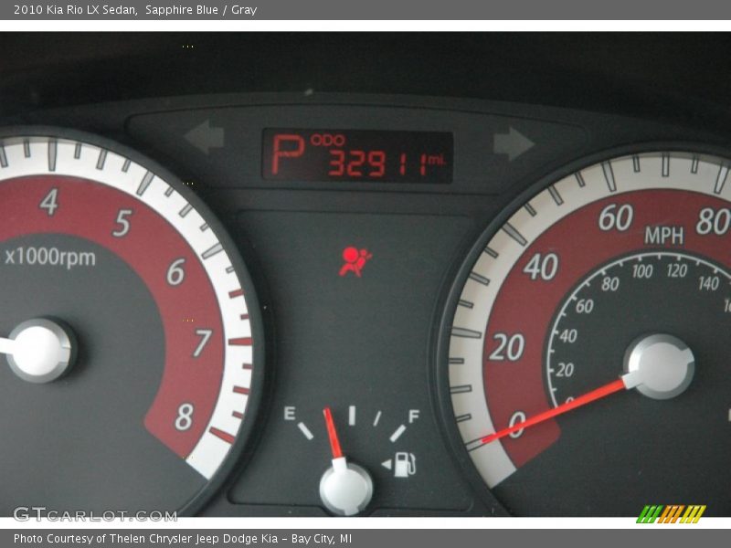 Sapphire Blue / Gray 2010 Kia Rio LX Sedan