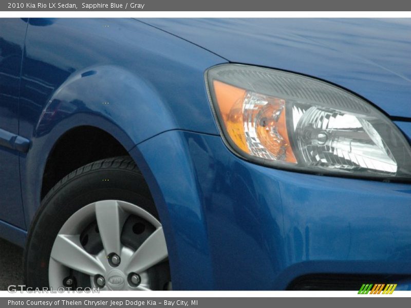Sapphire Blue / Gray 2010 Kia Rio LX Sedan