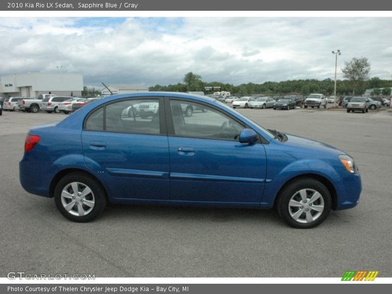 Sapphire Blue / Gray 2010 Kia Rio LX Sedan
