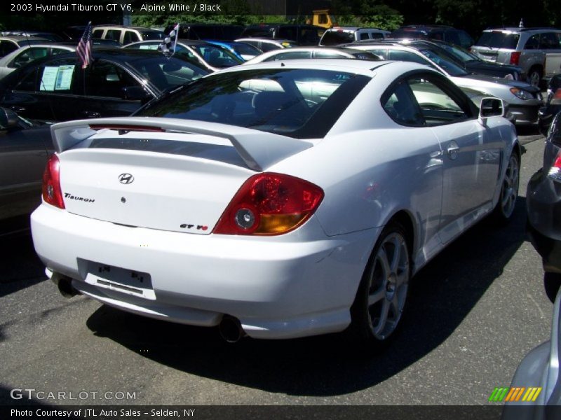 Alpine White / Black 2003 Hyundai Tiburon GT V6