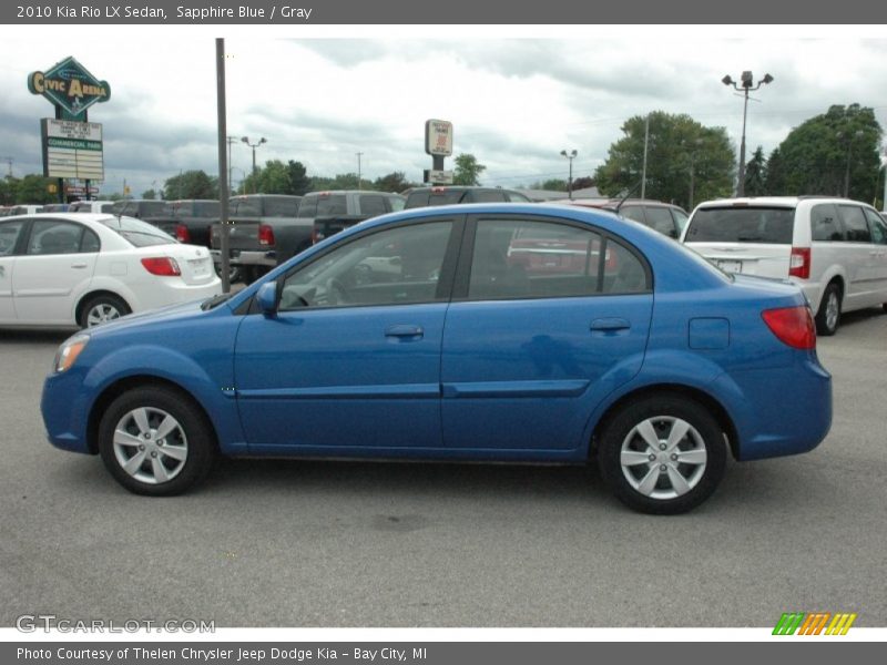 Sapphire Blue / Gray 2010 Kia Rio LX Sedan