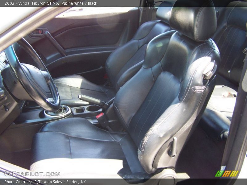 Alpine White / Black 2003 Hyundai Tiburon GT V6
