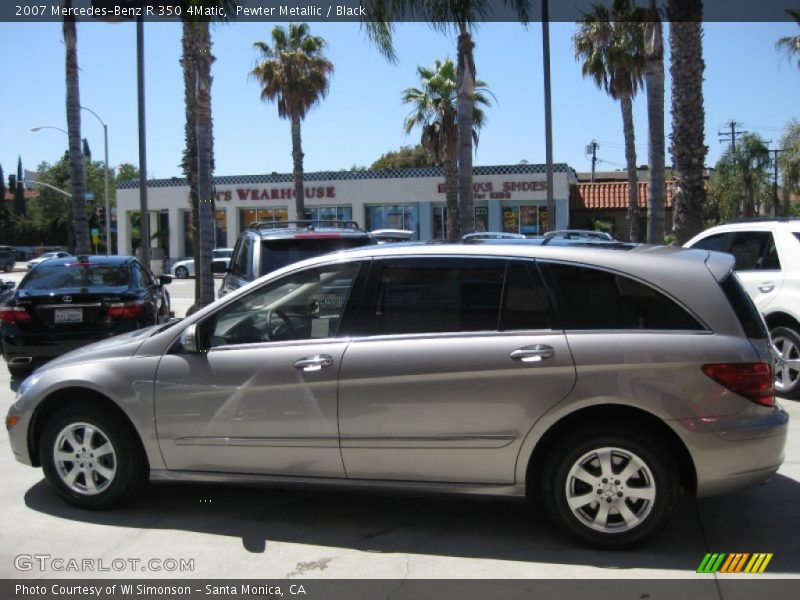 Pewter Metallic / Black 2007 Mercedes-Benz R 350 4Matic