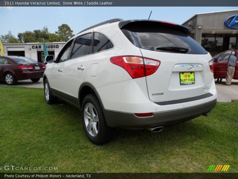 Stone White / Saddle Leather 2011 Hyundai Veracruz Limited