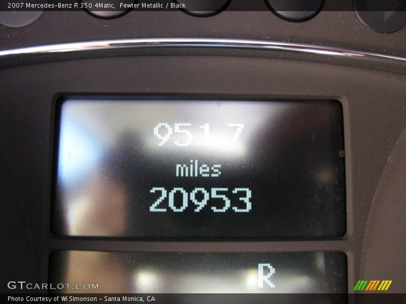 Pewter Metallic / Black 2007 Mercedes-Benz R 350 4Matic