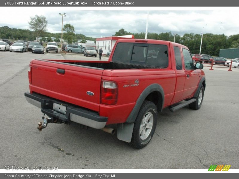 Torch Red / Ebony Black 2005 Ford Ranger FX4 Off-Road SuperCab 4x4