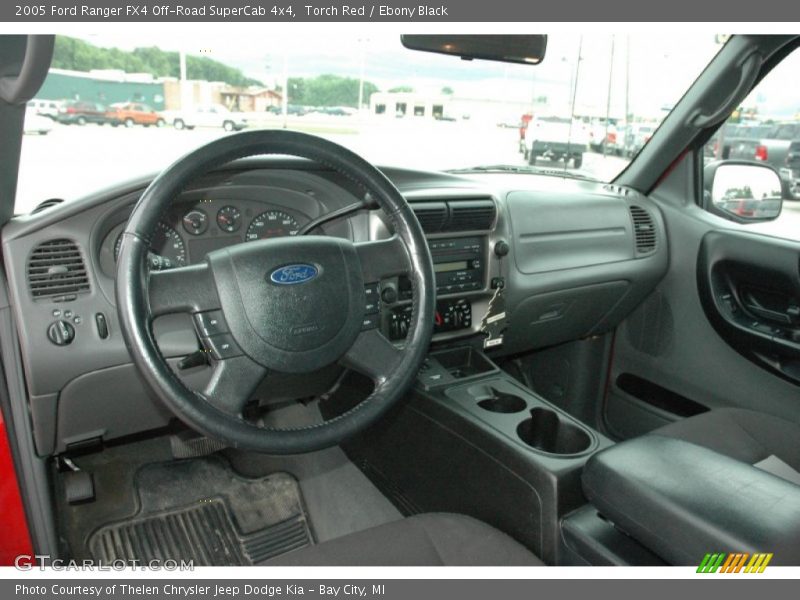 Torch Red / Ebony Black 2005 Ford Ranger FX4 Off-Road SuperCab 4x4