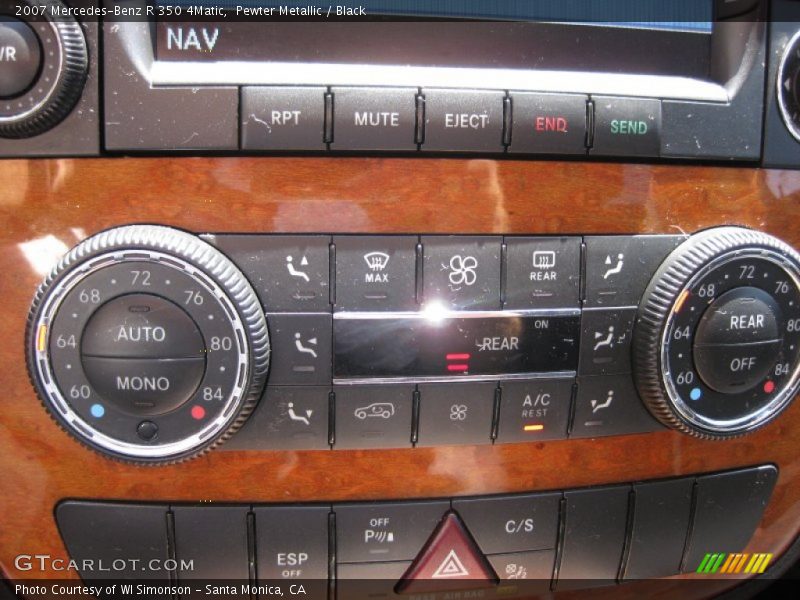 Pewter Metallic / Black 2007 Mercedes-Benz R 350 4Matic