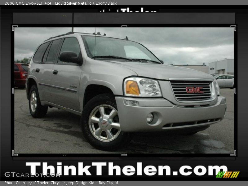 Liquid Silver Metallic / Ebony Black 2006 GMC Envoy SLT 4x4