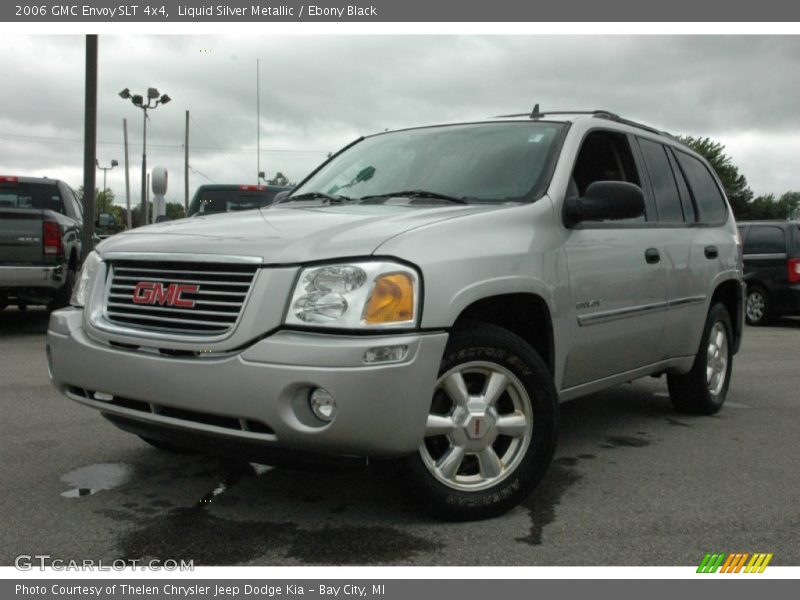 Liquid Silver Metallic / Ebony Black 2006 GMC Envoy SLT 4x4
