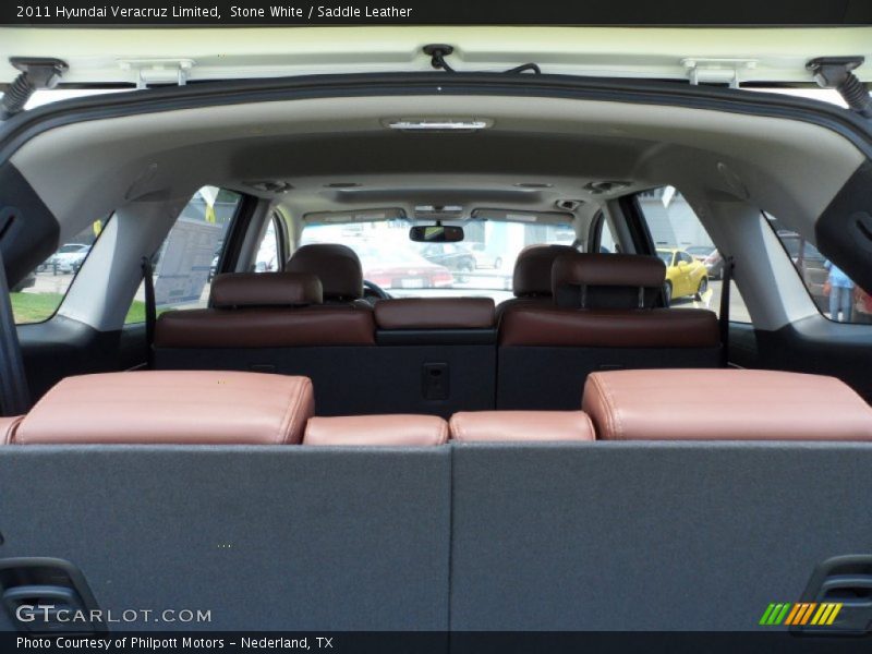 Stone White / Saddle Leather 2011 Hyundai Veracruz Limited