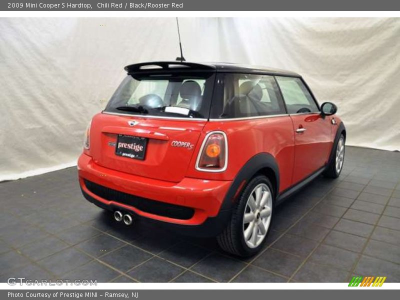 Chili Red / Black/Rooster Red 2009 Mini Cooper S Hardtop