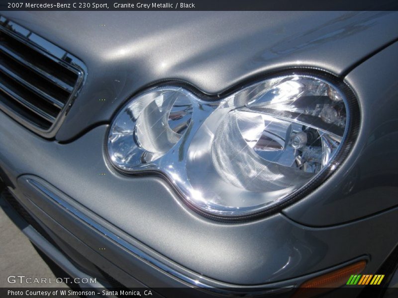 Granite Grey Metallic / Black 2007 Mercedes-Benz C 230 Sport