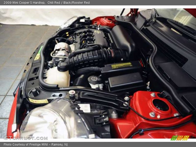 Chili Red / Black/Rooster Red 2009 Mini Cooper S Hardtop