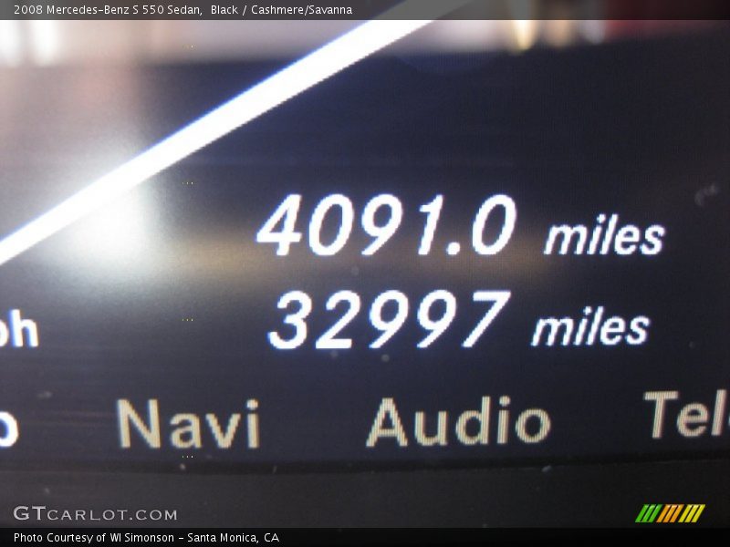 Black / Cashmere/Savanna 2008 Mercedes-Benz S 550 Sedan