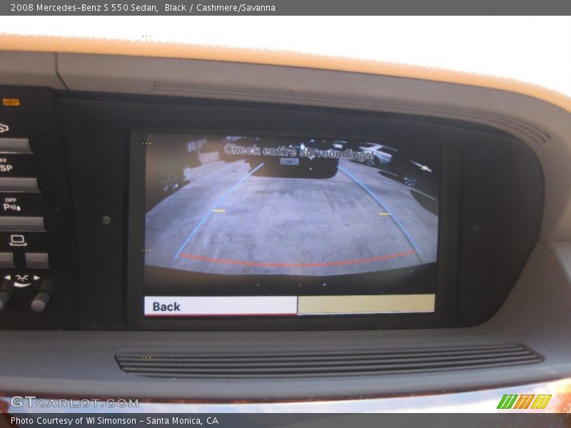 Black / Cashmere/Savanna 2008 Mercedes-Benz S 550 Sedan