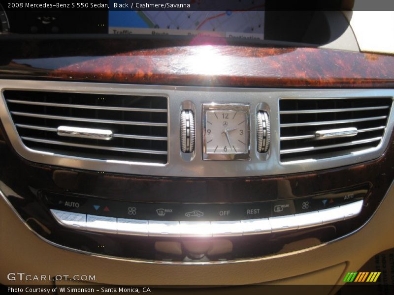 Black / Cashmere/Savanna 2008 Mercedes-Benz S 550 Sedan