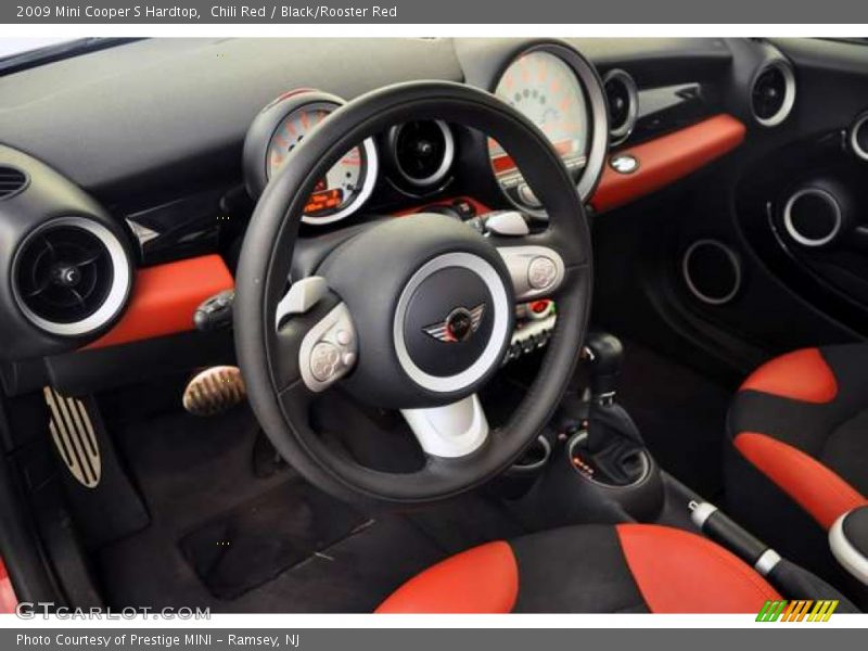 Chili Red / Black/Rooster Red 2009 Mini Cooper S Hardtop