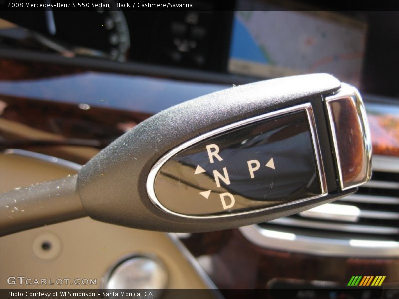 Black / Cashmere/Savanna 2008 Mercedes-Benz S 550 Sedan