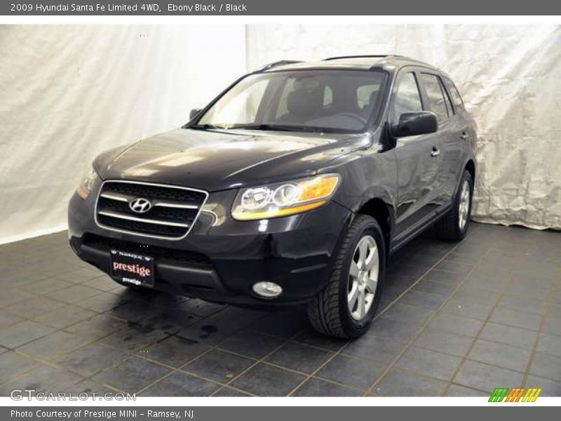 Ebony Black / Black 2009 Hyundai Santa Fe Limited 4WD