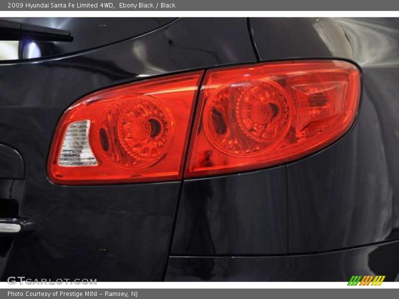 Ebony Black / Black 2009 Hyundai Santa Fe Limited 4WD