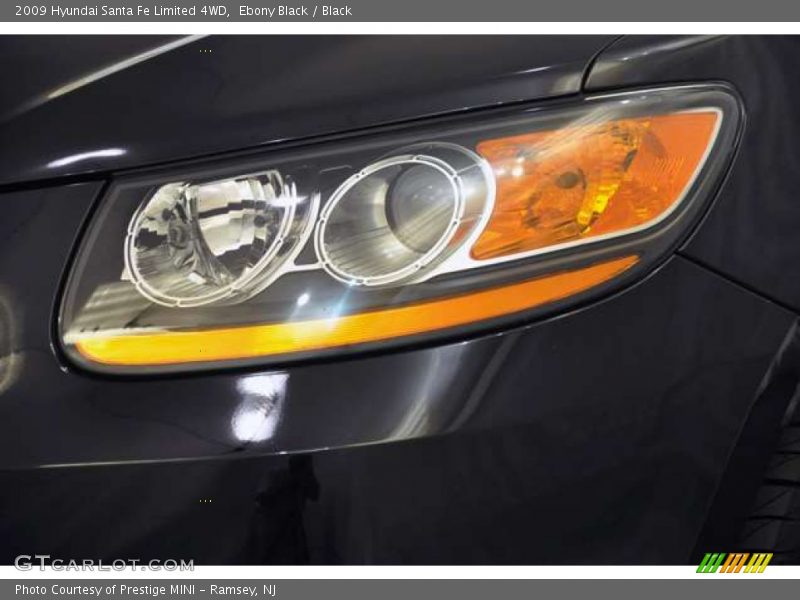 Ebony Black / Black 2009 Hyundai Santa Fe Limited 4WD