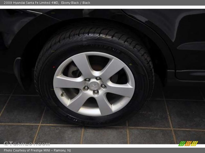 Ebony Black / Black 2009 Hyundai Santa Fe Limited 4WD