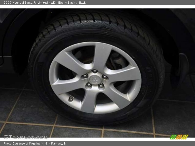 Ebony Black / Black 2009 Hyundai Santa Fe Limited 4WD