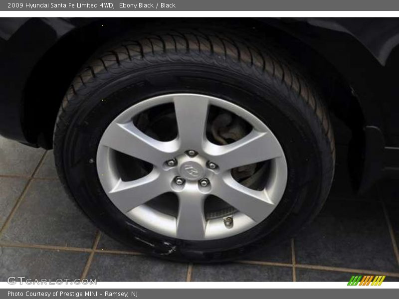 Ebony Black / Black 2009 Hyundai Santa Fe Limited 4WD