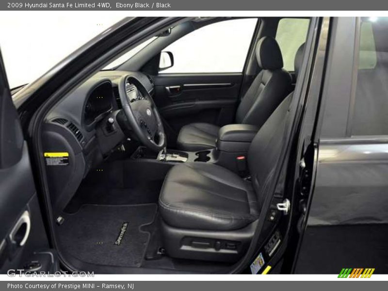 Ebony Black / Black 2009 Hyundai Santa Fe Limited 4WD