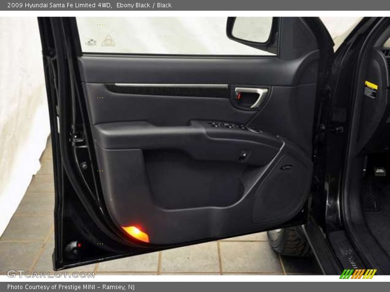 Ebony Black / Black 2009 Hyundai Santa Fe Limited 4WD