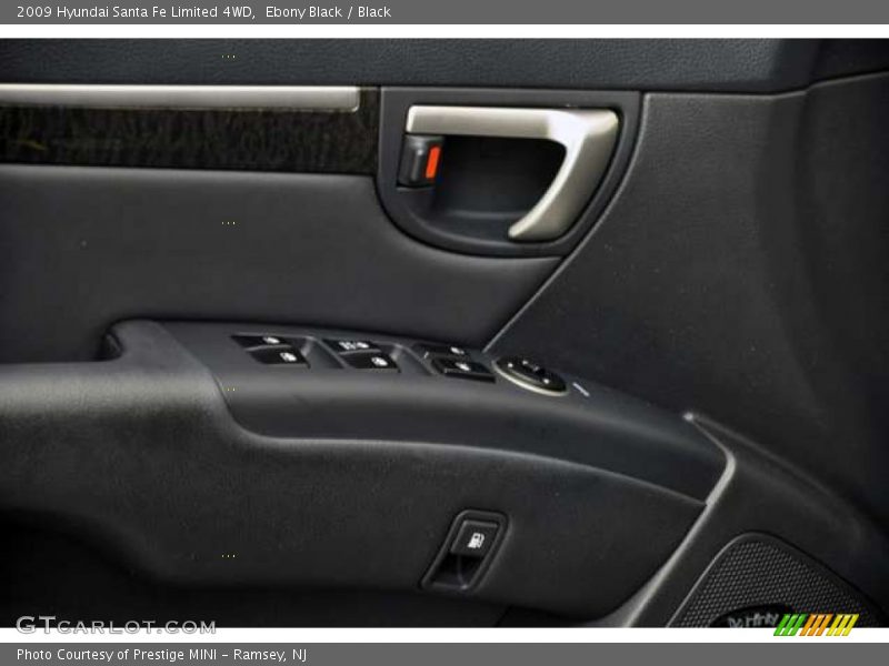 Ebony Black / Black 2009 Hyundai Santa Fe Limited 4WD