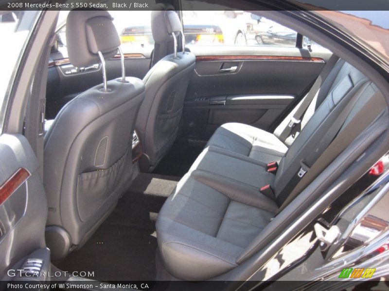 Black / Black 2008 Mercedes-Benz S 550 Sedan