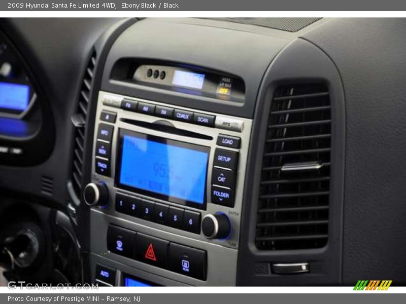 Ebony Black / Black 2009 Hyundai Santa Fe Limited 4WD