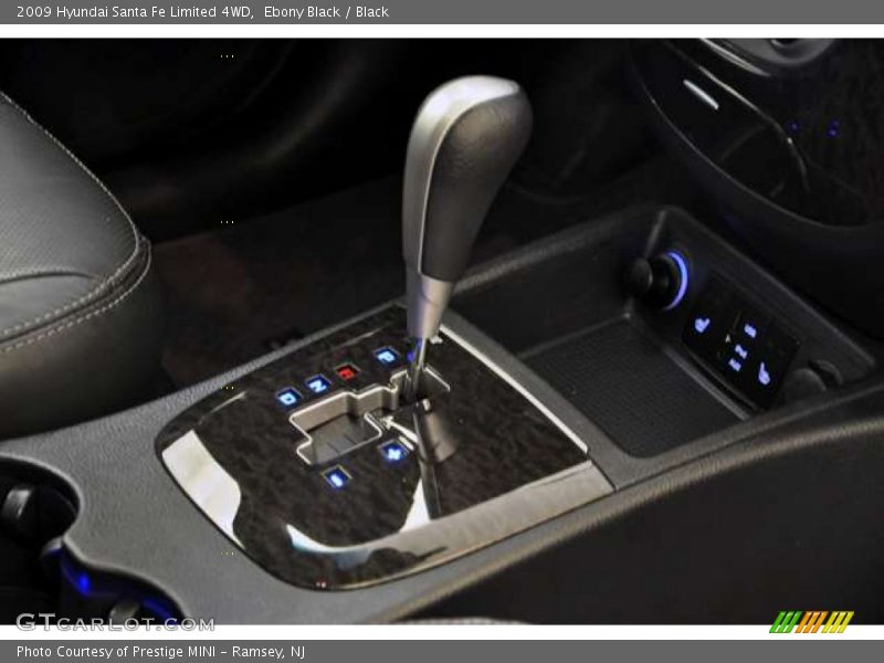 Ebony Black / Black 2009 Hyundai Santa Fe Limited 4WD