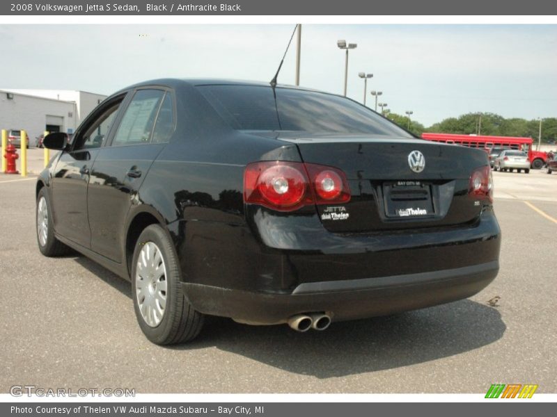 Black / Anthracite Black 2008 Volkswagen Jetta S Sedan