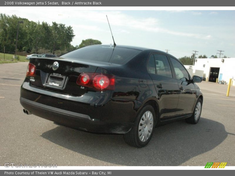 Black / Anthracite Black 2008 Volkswagen Jetta S Sedan